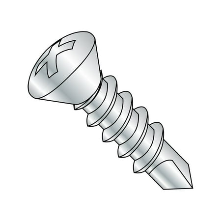 Steel Self-Drilling Screw Zinc Plated Finish 82 Degree Oval Head Phillips Drive #2 Drill Point #6-20 Thread Size 3/4 Length (Pack of 100)
Steel Self-Drilling Screw Zinc Plated Finish 82 Degree Oval Head Phillips Drive #2 Drill Point #6-20 Thread Size 3/4 Length (Pack of 100)