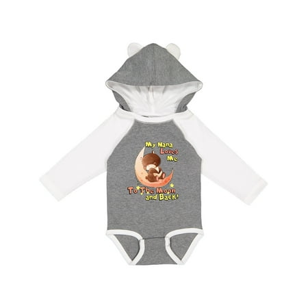 Inktastic My Nana Loves Me to the Moon and Back Gift Baby Boy or Baby Girl Long Sleeve Bodysuit
Inktastic My Nana Loves Me to the Moon and Back Gift Baby Boy or Baby Girl Long Sleeve Bodysuit