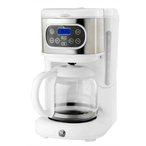 General Electric Ge 12 Cup White Digital Coffee Maker