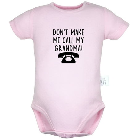 Don t Make Me Call My Grandma Funny Rompers For Babies Newborn Baby Unisex Bodysuits Infant Jumpsuits Toddler 0-24 Months Kids One-Piece Oufits (Pink 12-18 Months)
Don t Make Me Call My Grandma Funny Rompers For Babies Newborn Baby Unisex Bodysuits Infant Jumpsuits Toddler 0-24 Months Kids One-Piece Oufits (Pink 12-18 Months)