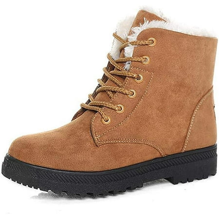 Winter Snow Boots for Women Warm Fur Lined Ankle Boots Comfortable Suede Lace Up Booties Cute Flat Shoes
Winter Snow Boots for Women Warm Fur Lined Ankle Boots Comfortable Suede Lace Up Booties Cute Flat Shoes