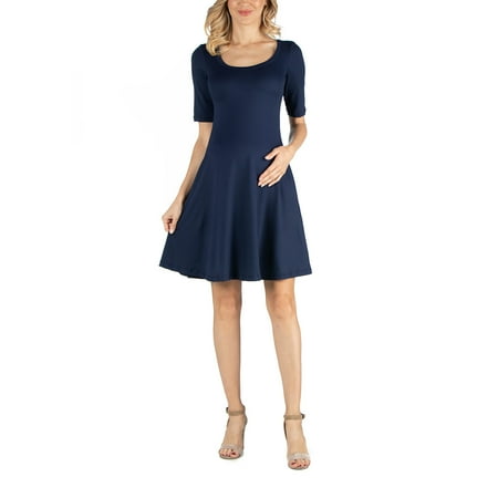 24seven Comfort Apparel Knee Length A Line Elbow Sleeve Maternity Dress M011616 Made in USA
24seven Comfort Apparel Knee Length A Line Elbow Sleeve Maternity Dress M011616 Made in USA