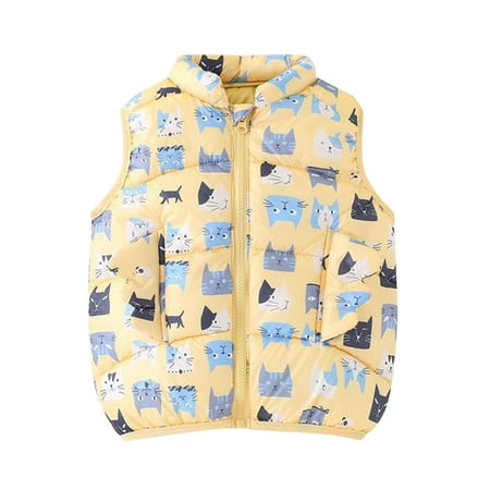 Binhe Kids Child Toddler Baby Boys Girls Cute Cartoon Sleeveless Winter Coats Jacket Vest Outer Outwear Outfits Clothes with Bidirectional Pocket to Zipper for Comfort
Binhe Kids Child Toddler Baby Boys Girls Cute Cartoon Sleeveless Winter Coats Jacket Vest Outer Outwear Outfits Clothes with Bidirectional Pocket to Zipper for Comfort