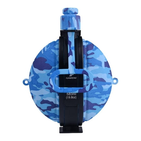 Fovolat Collapsible Militarys Water Bottle - Camouflage Silicone Water Canteen - Outdoors Bottles with Carabiner Handle and Compass Bottle Cap for Hiking Camping Sports 580ml
Fovolat Collapsible Militarys Water Bottle - Camouflage Silicone Water Canteen - Outdoors Bottles with Carabiner Handle and Compass Bottle Cap for Hiking Camping Sports 580ml