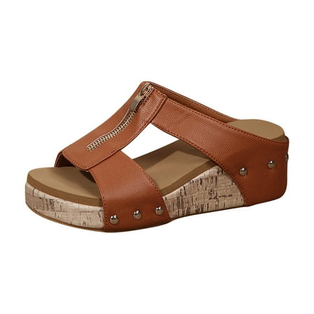 DVKOVI Summer Sandals for Women 2024 Trendy Woman Wedge Sandals Womens Wide Width Sandals Hot Sandals Women Teen Slippers for Girls Beach Sandals Girls Sandals Women Sandals Platform Sandals Brown 39
DVKOVI Summer Sandals for Women 2024 Trendy Woman Wedge Sandals Womens Wide Width Sandals Hot Sandals Women Teen Slippers for Girls Beach Sandals Girls Sandals Women Sandals Platform Sandals Brown 39