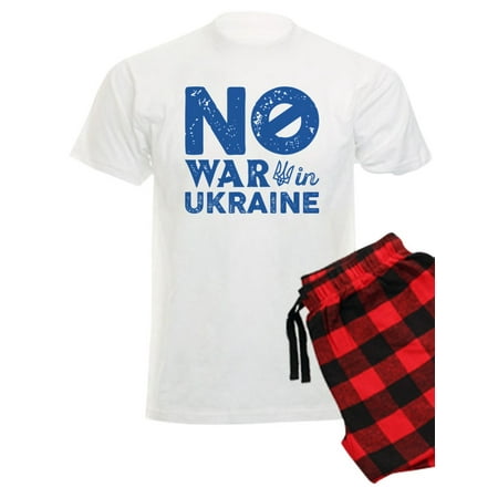 CafePress - No War In Ukraine - Men s Light Pajamas