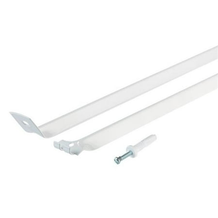 3R04-00-WHT Support Brace & Wall Anchor with Drive White - 12 in.