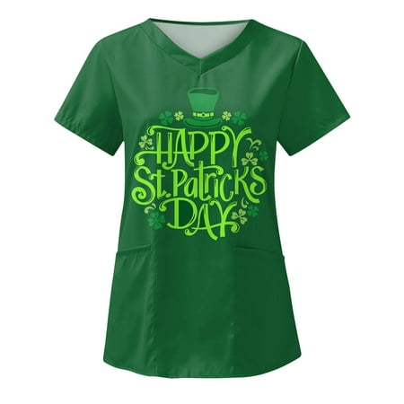 SOOMLON St. Patrick s Day Scrub Tops for Women Cute Gnome 3D Print Nurse Working Uniforms V Neck Short Sleeve Holiday Shirt St Patricks Day Sweatshirt Short Sleeve Working Uniform Blouse Green M
SOOMLON St. Patrick s Day Scrub Tops for Women Cute Gnome 3D Print Nurse Working Uniforms V Neck Short Sleeve Holiday Shirt St Patricks Day Sweatshirt Short Sleeve Working Uniform Blouse Green M