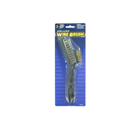 Bulk Buys MR026-72 Deluxe Wire Brush Set in Plastic Sleeve Card - Pack of 72