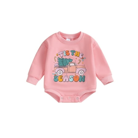 Baby Christmas Romper Long Sleeve Crew Neck Cartoon Print Bodysuit
Baby Christmas Romper Long Sleeve Crew Neck Cartoon Print Bodysuit