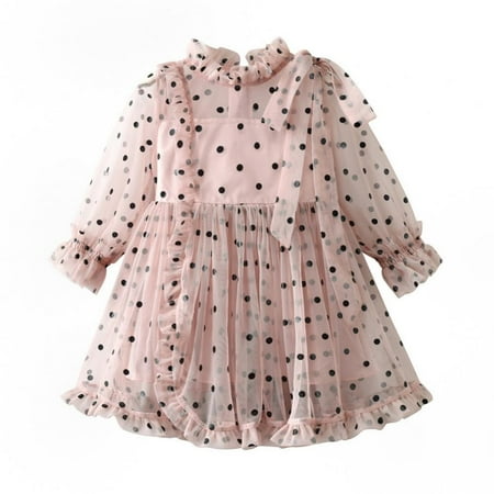 Lovebay Girl s Polka Dots Mesh Puff Long Sleeve Ruffle Hem A Line Dress 1-5 Years
Lovebay Girl s Polka Dots Mesh Puff Long Sleeve Ruffle Hem A Line Dress 1-5 Years