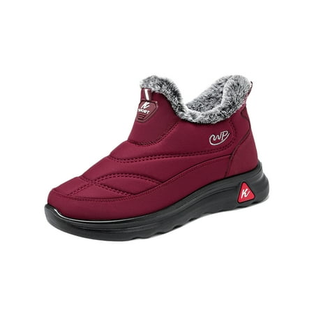 Ferndule Mens Ankle Boot Slip On Snow Boots Thick Fleece Winter Warm Shoes Lightweight Plush Lining Short Bootie Walking Comfort Shoe Round Toe Fuzzy Red 7
Ferndule Mens Ankle Boot Slip On Snow Boots Thick Fleece Winter Warm Shoes Lightweight Plush Lining Short Bootie Walking Comfort Shoe Round Toe Fuzzy Red 7