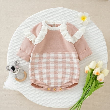 kpoplk Kids Christmas Sweater Boys Newborn Infant Boys Girls Long Sleeve Plaid Knitted Ruffles Sweater Baby Sweaters For Girls(Pink)
kpoplk Kids Christmas Sweater Boys Newborn Infant Boys Girls Long Sleeve Plaid Knitted Ruffles Sweater Baby Sweaters For Girls(Pink)