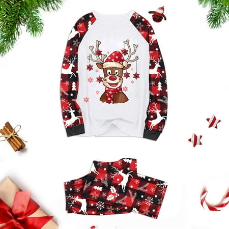 Judty Parent Child Christmas Deer Print Parent Child Plaid Long Sleeved Trousers Pajamas Home Clothes Three Piece Suit (DAD)
Judty Parent Child Christmas Deer Print Parent Child Plaid Long Sleeved Trousers Pajamas Home Clothes Three Piece Suit (DAD)