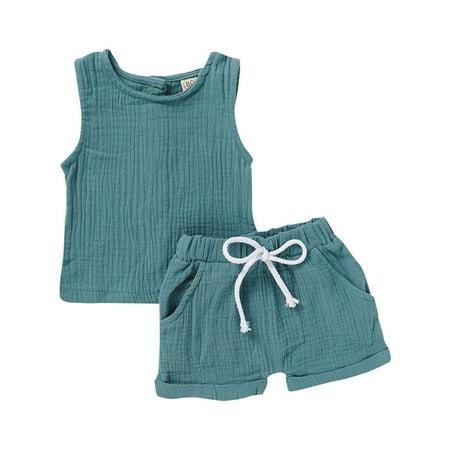 Girls Outfits Solid Color 2 PCS Sleeveless Crew Neck Tops Shorts Lace Toddler Baby Fashion Lovely Simple Home Wear Outdoor Suits Children s Day Gifts
Girls Outfits Solid Color 2 PCS Sleeveless Crew Neck Tops Shorts Lace Toddler Baby Fashion Lovely Simple Home Wear Outdoor Suits Children s Day Gifts