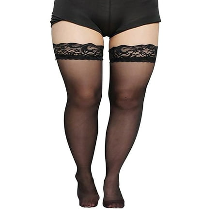 8 pair Women s Plus Size Silicone Anti Slip Stockings Lace Over Knee Socks Ultra Thin Tall Socks Black Silk Thigh Socks 10D Color Random
8 pair Women s Plus Size Silicone Anti Slip Stockings Lace Over Knee Socks Ultra Thin Tall Socks Black Silk Thigh Socks 10D Color Random