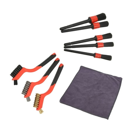 Brushes High Efficiency Detailing Brush Set Multifunctional With Cloth For Washing Car Interior
Brushes High Efficiency Detailing Brush Set Multifunctional With Cloth For Washing Car Interior