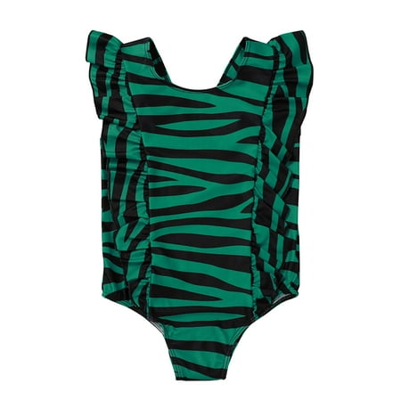 Baby Girl Swimsuit Leopard Toddler One-piece Swimwear