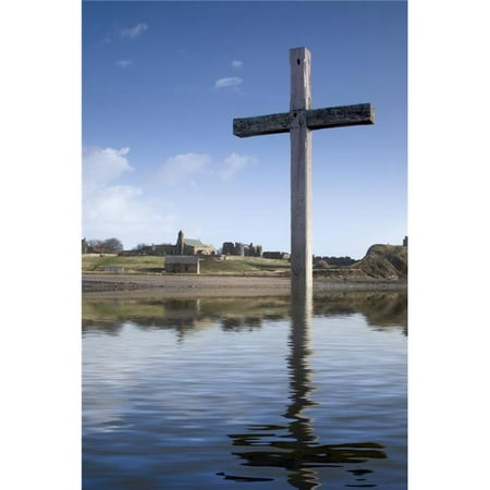 Cross in Water Bewick England Poster Print by John Short, 22 x 34 - Large