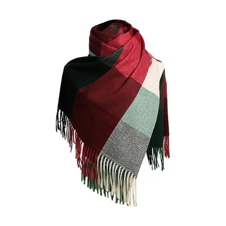 Dadaria Scarfs for Women Ladies Scarf Striped Color Plaid Shawl Elegant Ladies Style Warm Comfortable Autumn And Winter Scarf Red 均码 Women
Dadaria Scarfs for Women Ladies Scarf Striped Color Plaid Shawl Elegant Ladies Style Warm Comfortable Autumn And Winter Scarf Red 均码 Women