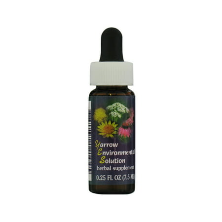 Flower Essence Yarrow Environmental Solution Herbal Supplement Dropper - 0.25 Oz
