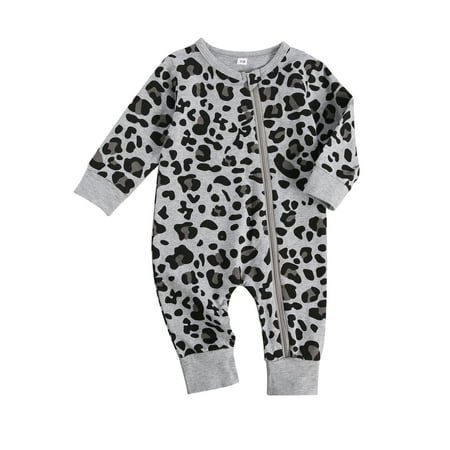 Canrulo Newborn Baby Boy Zipper Romper Long Sleeve Crew Neck Printed One Piece Jumpsuit Leopard Print 3-6 Months
Canrulo Newborn Baby Boy Zipper Romper Long Sleeve Crew Neck Printed One Piece Jumpsuit Leopard Print 3-6 Months