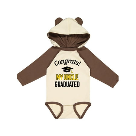 Inktastic Congrats! My Uncle Graduated with cap Gift Baby Boy or Baby Girl Long Sleeve Bodysuit
Inktastic Congrats! My Uncle Graduated with cap Gift Baby Boy or Baby Girl Long Sleeve Bodysuit