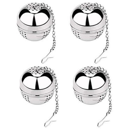 4PCS Tea Infuser Tea Strainer for Loose Tea and Mulling Spices Stainless Steel Balls with Chain
4PCS Tea Infuser Tea Strainer for Loose Tea and Mulling Spices Stainless Steel Balls with Chain