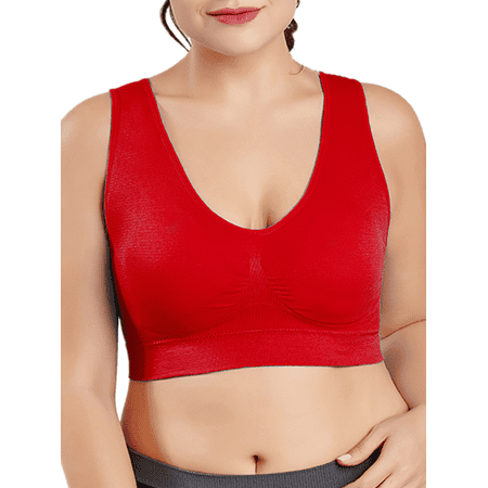 Scvgkk Women s Plus Size Elasticity Solid Color Running Yoga Fitness Sporty Vest Bra
Scvgkk Women s Plus Size Elasticity Solid Color Running Yoga Fitness Sporty Vest Bra
