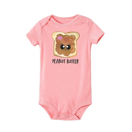Peanut Butter Jelly Twins Baby Girls Romper Summer Short Sleeve Bodysuit Gender Neutral Stuff Funny Best Friends Infant Clothes
Peanut Butter Jelly Twins Baby Girls Romper Summer Short Sleeve Bodysuit Gender Neutral Stuff Funny Best Friends Infant Clothes