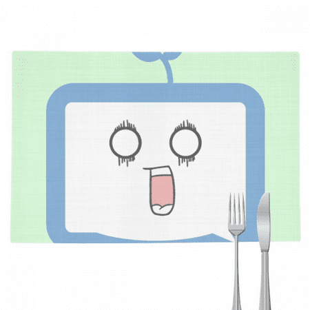 Saplings Surprised Small TV Face Original Placemat Pad Kitchen Woven Heat Resistant Cushion Rectangle
Saplings Surprised Small TV Face Original Placemat Pad Kitchen Woven Heat Resistant Cushion Rectangle