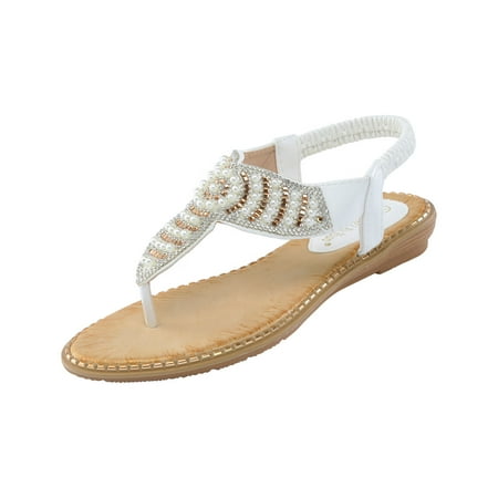 sandals for Women Women Flat Sandals Summer Boho Rhinestone Dress Shoes Comfort Open Toe Elastic Ankle Strap Strapless Sandals Roman Sandals PU Dress Sandals for Women White
sandals for Women Women Flat Sandals Summer Boho Rhinestone Dress Shoes Comfort Open Toe Elastic Ankle Strap Strapless Sandals Roman Sandals PU Dress Sandals for Women White