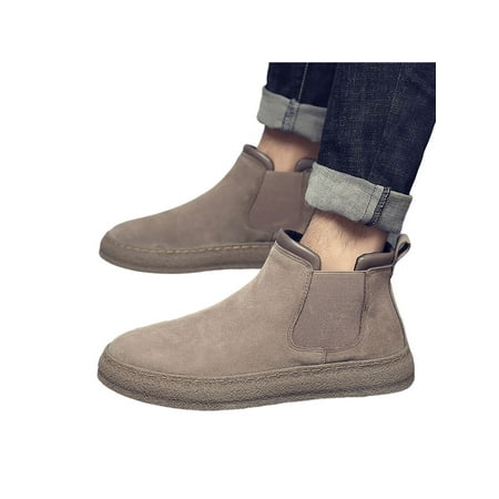 Daeful Men Warm Shoes Winter Chelsea Boot Plush Lined Snow Boots Mens Non-slip Comfortable Slip On Ankle Booties Gray 8.5
Daeful Men Warm Shoes Winter Chelsea Boot Plush Lined Snow Boots Mens Non-slip Comfortable Slip On Ankle Booties Gray 8.5
