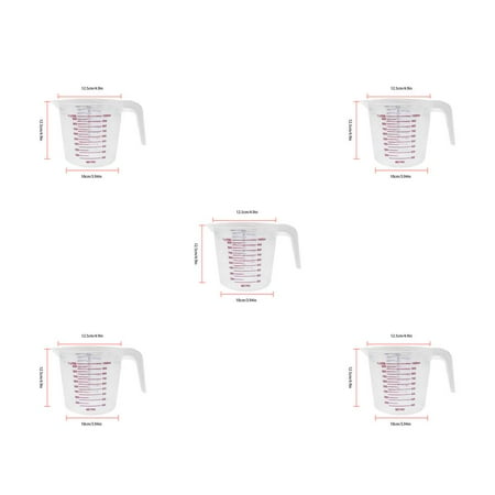 5Pcs Mesauring Cup Transparent Baking Scale Container Plastic Washable Measuring Container Transparent Mesauring Cup Accessory For Kitchen
5Pcs Mesauring Cup Transparent Baking Scale Container Plastic Washable Measuring Container Transparent Mesauring Cup Accessory For Kitchen