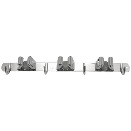 Broom Mop Holder Stainless Steel Heavy Duty Wall Mount Storage Organizer Tools Hanger with 3 Racks 4 Hooks for Kitchen Bathroom Closet Garage Office Garden (3 Racks 4 Hooks)
Broom Mop Holder Stainless Steel Heavy Duty Wall Mount Storage Organizer Tools Hanger with 3 Racks 4 Hooks for Kitchen Bathroom Closet Garage Office Garden (3 Racks 4 Hooks)