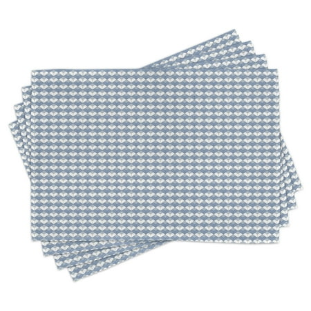 Geometric Placemats Set of 4 Diamond Line Pattern with Vertical Lines and Squares Modern Symmetric Washable Fabric Place Mats for Dining Room Kitchen Table Decor Blue Slate Blue White by Ambesonne
Geometric Placemats Set of 4 Diamond Line Pattern with Vertical Lines and Squares Modern Symmetric Washable Fabric Place Mats for Dining Room Kitchen Table Decor Blue Slate Blue White by Ambesonne