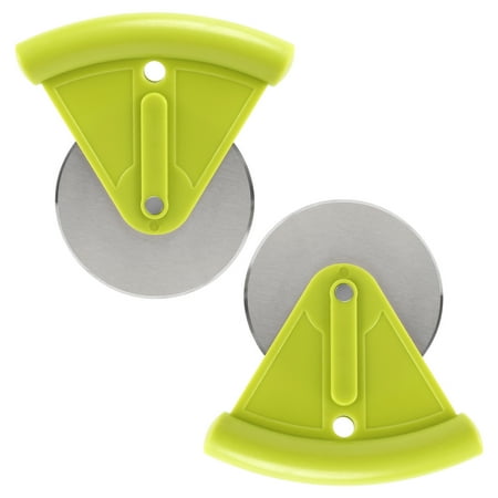 2 Pizza Cutter Wheel Noodle Machine Baking Tool Stainless Steel Pizza Hob and Cookie Cutter with Protective Cover Green
2 Pizza Cutter Wheel Noodle Machine Baking Tool Stainless Steel Pizza Hob and Cookie Cutter with Protective Cover Green