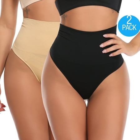 FITVALEN Sexy Thong Shapewear for Women Tummy Control Mid Waisted Thongs Underwear Seamless Girdle Body Shaper Panty 2-Pack
FITVALEN Sexy Thong Shapewear for Women Tummy Control Mid Waisted Thongs Underwear Seamless Girdle Body Shaper Panty 2-Pack