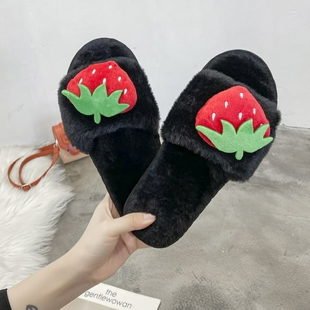 BORKE Cute Fruit Series Slippers for Women Soft Fuzzy Plush House Shoes Foam Cotton Shoes Anti Skid Sole Indoor Outdoor
BORKE Cute Fruit Series Slippers for Women Soft Fuzzy Plush House Shoes Foam Cotton Shoes Anti Skid Sole Indoor Outdoor