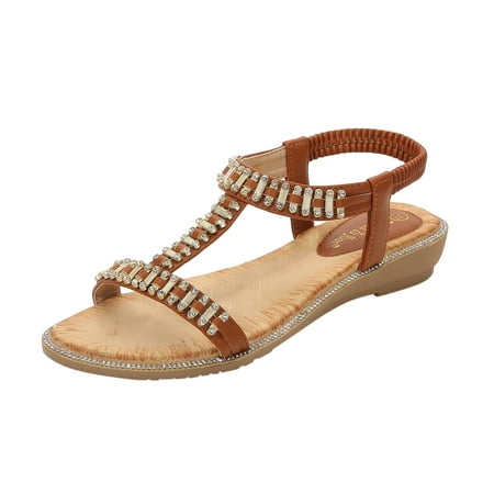 HGWXX7 Sandals For Women Summer Sandals For Womens Studded Shoes Wedges Elastic Strap Roman Sandals Stylish Shoes
HGWXX7 Sandals For Women Summer Sandals For Womens Studded Shoes Wedges Elastic Strap Roman Sandals Stylish Shoes