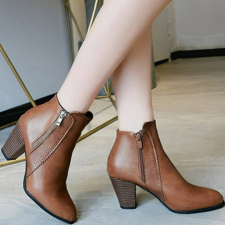Women s Boots Casual Solid Color Fabric Low-tube Mid-heel Women s Fashion Long Boots Brown
Women s Boots Casual Solid Color Fabric Low-tube Mid-heel Women s Fashion Long Boots Brown