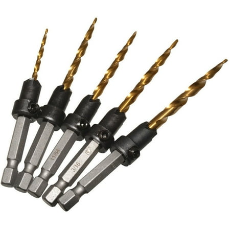 BCLONG 5Pcs Hex Shank Taper Drill Counter Sink Holes Drilled Carpenter Countersink Bit
BCLONG 5Pcs Hex Shank Taper Drill Counter Sink Holes Drilled Carpenter Countersink Bit