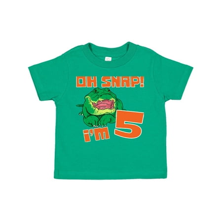 Inktastic Oh Snap! I m 5 Cute Green Alligator Gift Toddler Boy or Toddler Girl T-Shirt
Inktastic Oh Snap! I m 5 Cute Green Alligator Gift Toddler Boy or Toddler Girl T-Shirt