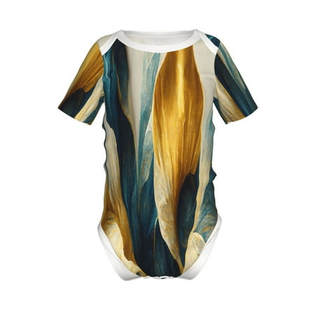Junzan Golden Blue Leaf Design Print Short-Sleeve Baby Climbing Clothes Bodysuits for Infant One-Piece for Baby Boys & Girls Baby Clothes Baby Romper with Snap Closure-12 Months
Junzan Golden Blue Leaf Design Print Short-Sleeve Baby Climbing Clothes Bodysuits for Infant One-Piece for Baby Boys & Girls Baby Clothes Baby Romper with Snap Closure-12 Months
