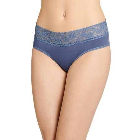 Jockey Women Cotton Stretch Lace Hipster