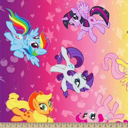 My Little Pony Ombre Toss, Fleece, Purple Potion, 59/60" Wide, Fabric by the Yard
