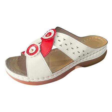Women Sandals Clearance 2023! Pejock Women s Platform Wedge Sandals with Arch Support Fashion Flower Decoration Casual Comfortable Slippers Platform Wedge Shoes Non-Slip
Women Sandals Clearance 2023! Pejock Women s Platform Wedge Sandals with Arch Support Fashion Flower Decoration Casual Comfortable Slippers Platform Wedge Shoes Non-Slip