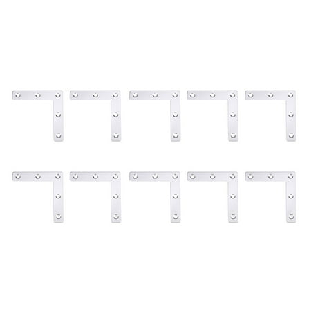 Tinksky 10pcs L-Shape 80mm*80mm Steel Corner Angle Brackets Brace Fixed Plate Connector Repair Sheet
Tinksky 10pcs L-Shape 80mm*80mm Steel Corner Angle Brackets Brace Fixed Plate Connector Repair Sheet
