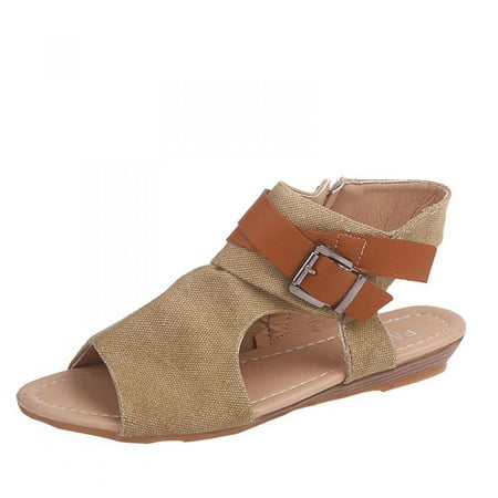 Homedles Sandals for Women- Open Toe Plus Size Gift for women Summer Flat Comfortable Gladiator Sandals Khaki
Homedles Sandals for Women- Open Toe Plus Size Gift for women Summer Flat Comfortable Gladiator Sandals Khaki