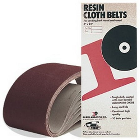 Pearl-Abrasive 1x30 Sanding Belts - A80 Cloth Belt (10 Box) Pearl